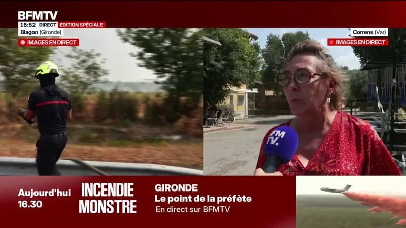 INCENDIE DANS LE VAR: « ON A COMMENCÉ À CONSEILLER AUX GENS DE QUITTER LE VILLAGE POUR NE PAS SE FAIRE INTOXIQUER PAR LES FUMÉES », AFFIRME LA PREMIÈRE ADJOINTE DE CORRENS
