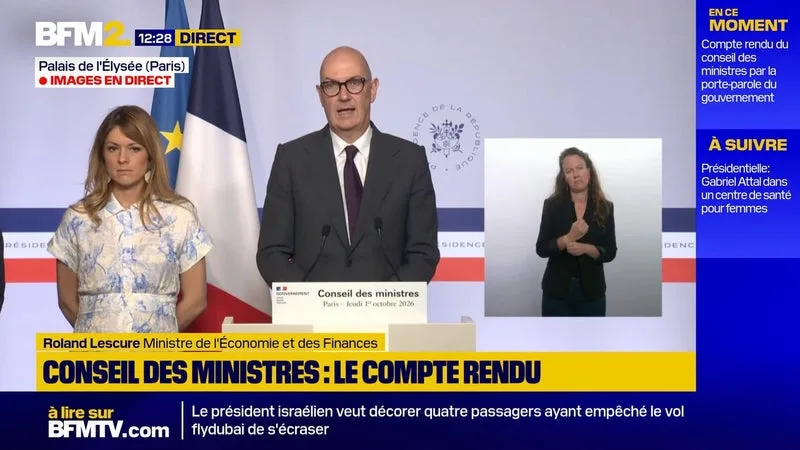 BUDGET 2027: 54 MILLIARDS D’EUROS D’ÉCONOMIE, « UN EFFORT SIGNIFICATIF », RECONNAÎT ROLAND LESCURE