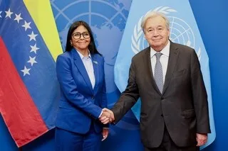 VENEZUELA : LA PRÉSIDENTE RENCONTRE LE SECRÉTAIRE GÉNÉRAL DE L’ONU ET DES INSTITUTIONS FINANCIÈRES À NEW YORK