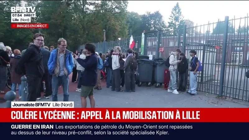 COLÈRE LYCÉENNE: UNE SURVEILLANCE POLICIÈRE IMPORTANTE PRÉSENTE PRÈS DE CERTAINS BLOCUS DE LYCÉES