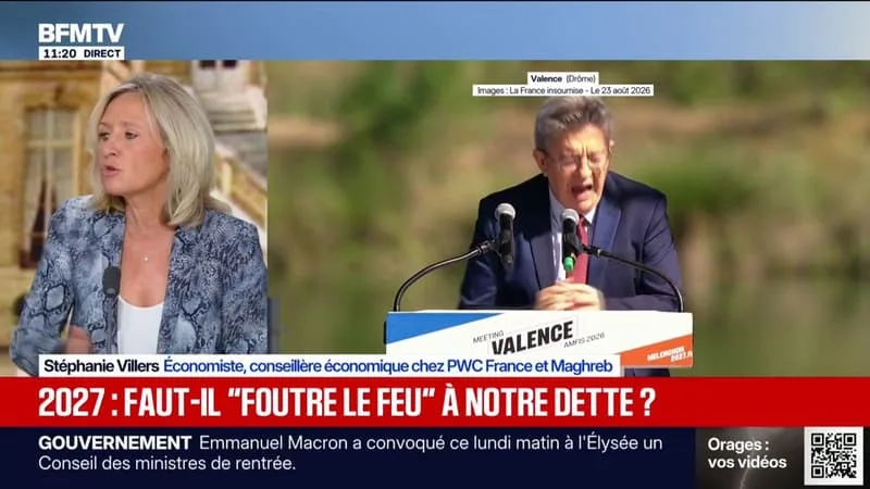 « ON NE PEUT PAS SEUL DÉTERMINER NOTRE SORT EN TERMES DE DETTE »: STÉPHANIE VILLERS, ÉCONOMISTE, ÉVOQUE LA PROPOSITION DE JEAN-LUC MÉLENCHON D’ANNULER UNE PARTIE DE LA DETTE FRANÇAISE