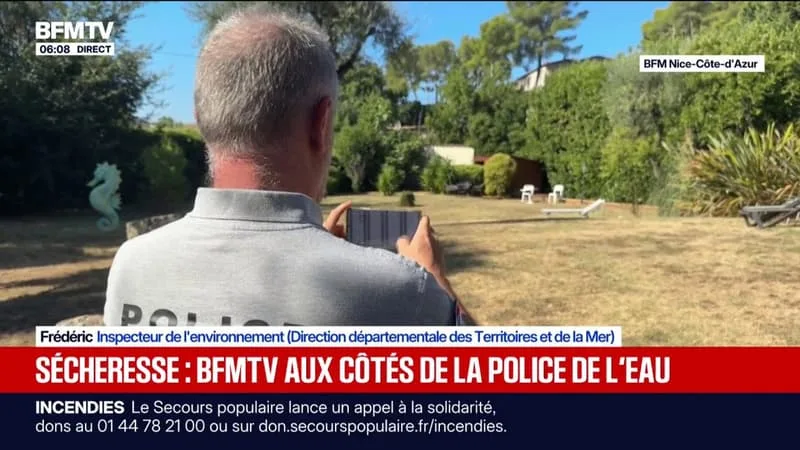 « LÀ ON VOIT BIEN QUE C’EST EN TRAIN D’ARROSER »: AUX CÔTÉS DE LA POLICE DE L’EAU CHARGÉE DE VEILLER AU RESPECT DES ARRÊTÉS SÉCHERESSE