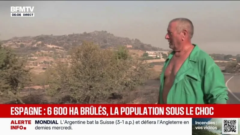 « LE FEU S’EST ARRÊTÉ À LA GRILLE »: À ALMERÍA, EN ESPAGNE, LES HABITANTS RETOURNENT À LEURS HABITATIONS APRÈS LE PASSAGE DE L’INCENDIE MEURTRIER POUR CONSTATER LES DÉGÂTS