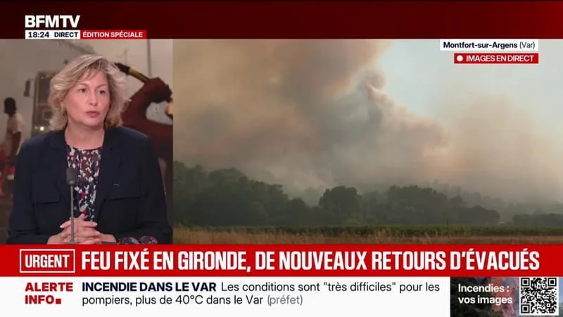INCENDIE FIXÉ EN GIRONDE: « LE TRAVAIL SOCIAL ET SANITAIRE VA POUVOIR COMMENCER », EXPLIQUE NATHALIE DELATTRE, SÉNATRICE ET ANCIENNE MINISTRE DU TOURISME