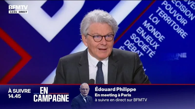 « LES FRANÇAIS NE SONT PAS ENCORE DANS LA CAMPAGNE PRÉSIDENTIELLE », ASSURE THIERRY BRETON, ANCIEN COMMISSAIRE EUROPÉEN