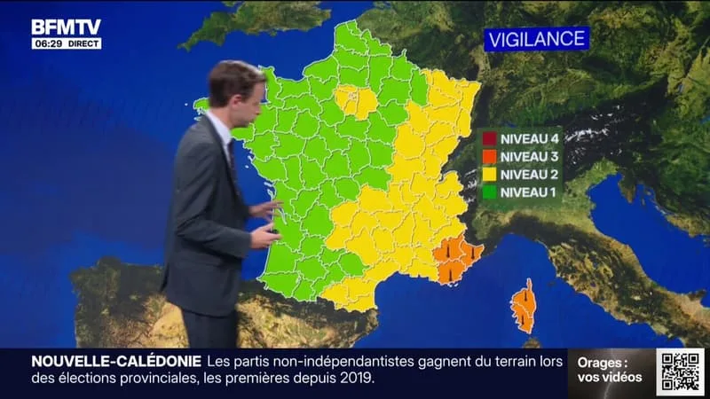5 DÉPARTEMENTS EN VIGILANCE ORANGE CANICULE, LES TEMPÉRATURES BAISSENT NETTEMENT DANS L’EST DE LA FRANCE