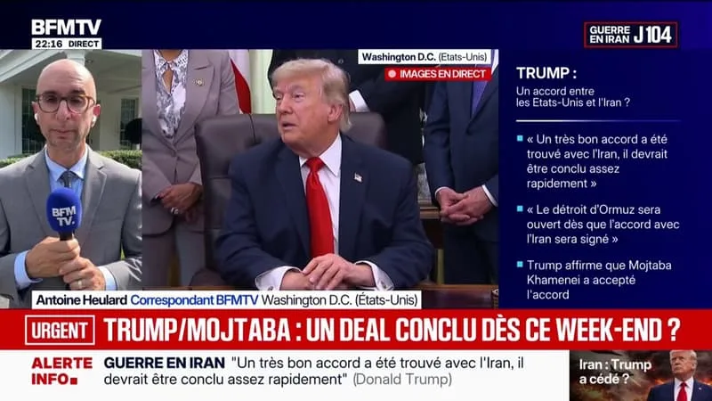 IRAN: DONALD TRUMP ÉVOQUE UNE SIGNATURE D’ACCORD « PEUT-ÊTRE EN EUROPE »