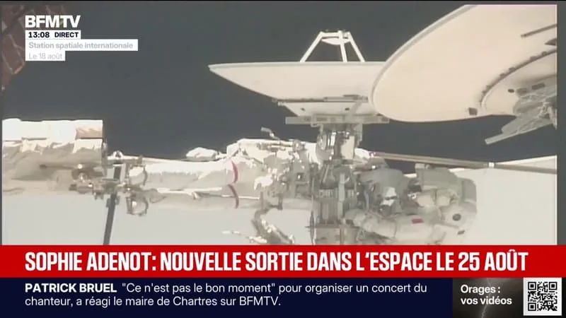 L’ASTRONAUTE FRANÇAISE SOPHIE ADENOT SORTIRA DE NOUVEAU DANS L’ESPACE MARDI POUR ACHEVER SA MISSION