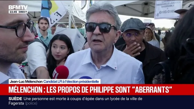 PROPOS D’ÉDOUARD PHILIPPE À MAYOTTE: « C’EST ABERRANT, RIDICULE ET PROVOCATEUR », DÉCLARE JEAN-LUC MÉLENCHON, CANDIDAT LFI À L’ÉLECTION PRÉSIDENTIELLE