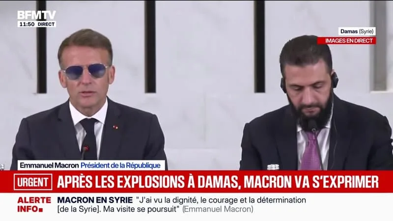 EMMANUEL MACRON APPELLE À « MULTIPLIER LES ÉCHANGES » ENTRE LA SYRIE, L’UNION EUROPÉENNE ET LA FRANCE