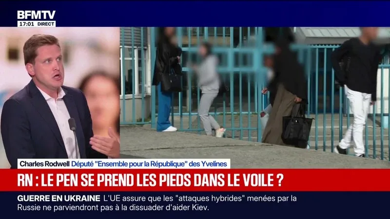 SANCTIONNER LE PORT DU VOILE DANS L’ESPACE PUBLIC: CHARLES RODWELL, DÉPUTÉ EPR, ASSURE QUE LE RN « N’A PAS BOSSÉ SA PROPOSITION »