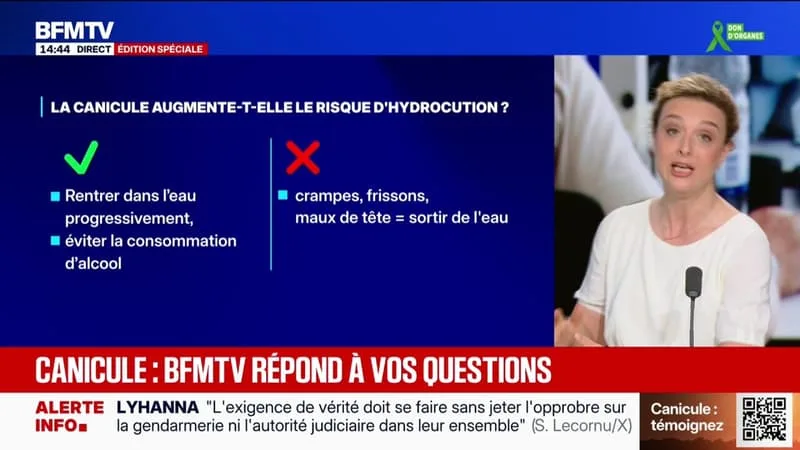 CANICULE: PEUT-ON SE BAIGNER SI L’ON TROUVE UNE ÉTENDUE D’EAU CALME? BFMTV RÉPOND À VOS QUESTIONS