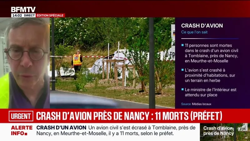 CRASH D’UN AVION CIVIL PRÈS DE NANCY: « TOUS LES OCCUPANTS ONT PERDU LA VIE », PRÉCISE YVES SÉGUY, PRÉFET DE MEURTHE-ET-MOSELLE