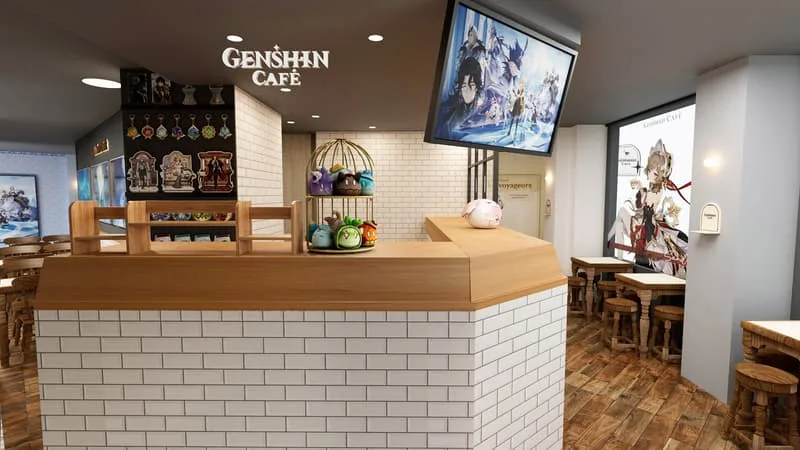 APRÈS LOFI-GIRL, C’EST AU TOUR DE « GENSHIN IMPACT »: ON VOUS EMMÈNE DANS LE CAFÉ PERMANENT QU’A OUVERT LE JEU VIDÉO CHINOIS EN PLEIN CŒUR DE PARIS