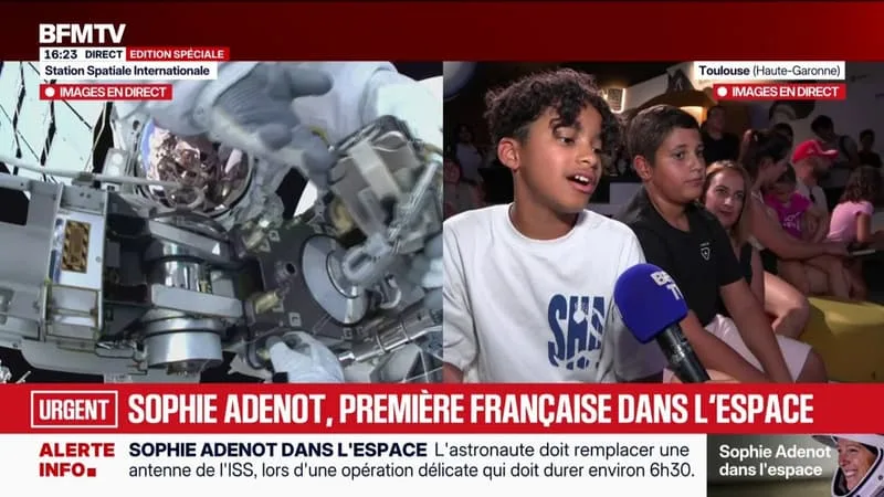 SOPHIE ADENOT DANS L’ESPACE: LES PLUS JEUNES ÉMERVEILLÉS PAR LA SORTIE EXTRAVÉHICULAIRE DE L’ASTRONAUTE FRANÇAISE