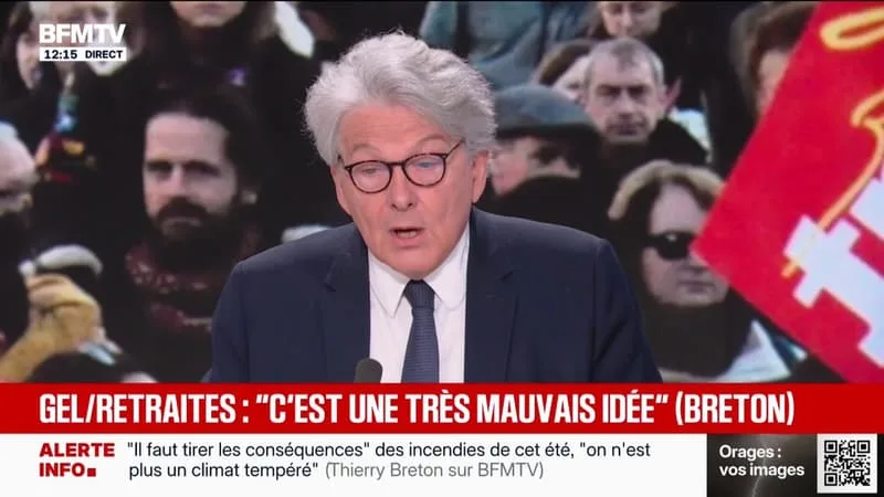 REDRESSEMENT DES FINANCES PUBLIQUES : THIERRY BRETON ESTIME QU’UNE CONTRIBUTION DES RETRAITÉS LES PLUS AISÉS EST « UNE TRÈS MAUVAISE IDÉE »