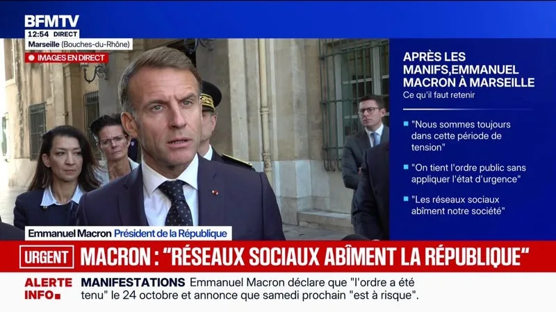COLÈRE SOCIALE: « L’ÉTAT SERA LÀ ET L’ORDRE SERA TENU », PROMET EMMANUEL MACRON, QUI ASSURE QUE « LES CHOSES DEVRAIENT PROGRESSIVEMENT SE CALMER »