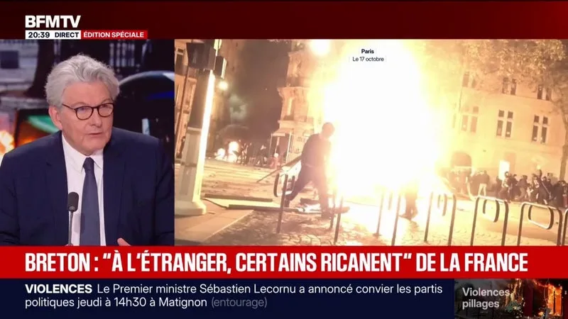 PROPOS DE DONALD TRUMP SUR LE 17 OCTOBRE: « SES REMARQUES N’ENGAGENT QUE LUI », DÉCLARE THIERRY BRETON, ANCIEN COMMISSAIRE EUROPÉEN ET ANCIEN MINISTRE DE L’ÉCONOMIE