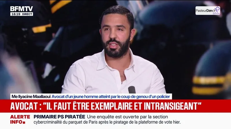 COUP DE GENOU D’UN POLICIER AU VISAGE D’UN JEUNE MANIFESTANT: POUR ILYACINE MAALLAOUI, AVOCAT DU JEUNE HOMME, CE COUP « EST INADMISSIBLE ET INACCEPTABLE »