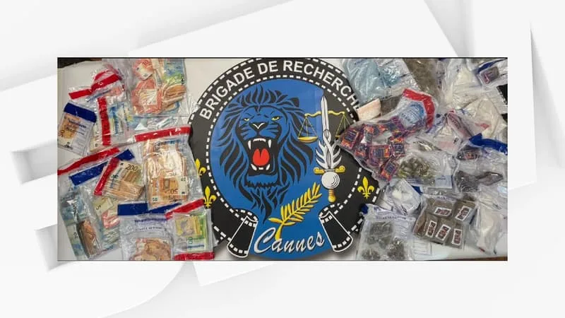 UNE ACTIVITÉ DE « NARCO-LIVRAISON » DÉMANTELÉE À CANNES, CINQ PERSONNES PLACÉES EN DÉTENTION PROVISOIRE