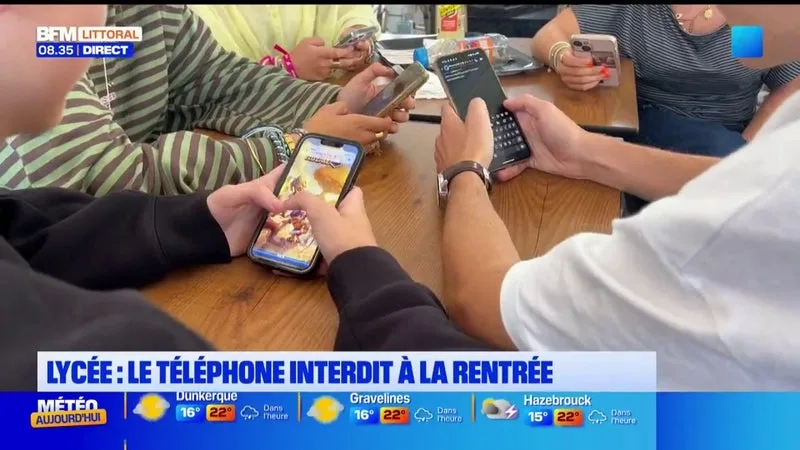 TOUT COMME AU COLLÈGE, LE TÉLÉPHONE PORTABLE EST DÉSORMAIS INTERDIT AUX LYCÉES.