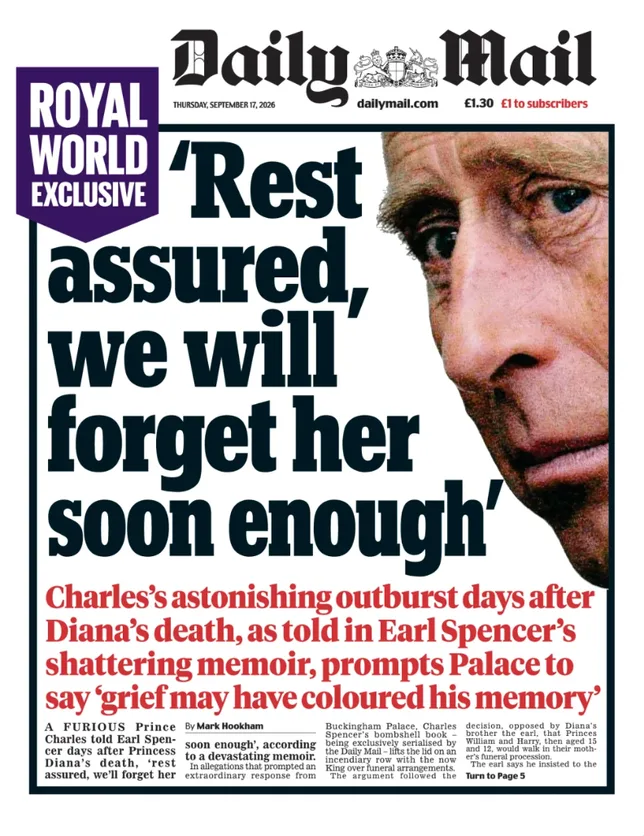 “NE T’INQUIÈTE PAS, ON L’AURA VITE OUBLIÉE” : LA PHRASE CHOC QU’AURAIT PRONONCÉE CHARLES III À PROPOS DE DIANA