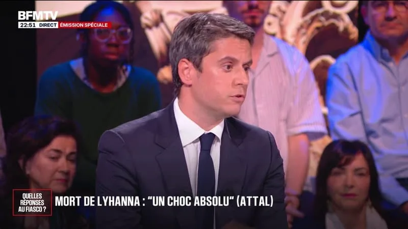 MORT DE LYHANNA: « UN CHOC ABSOLU DANS TOUT LE PAYS », AFFIRME GABRIEL ATTAL