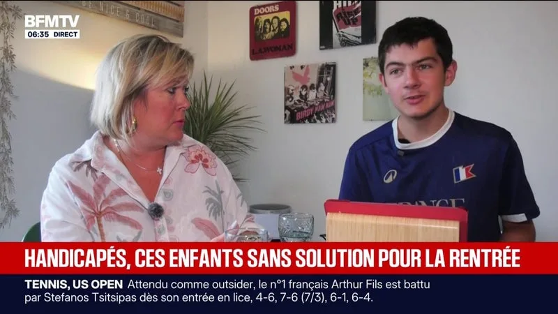 FAUTE DE PLACE EN ÉTABLISSEMENT SPÉCIALISÉ, CET ADOLESCENT AUTISTE ET ÉPILEPTIQUE EST CONTRAINT DE SUIVRE LES COURS À DOMICILE