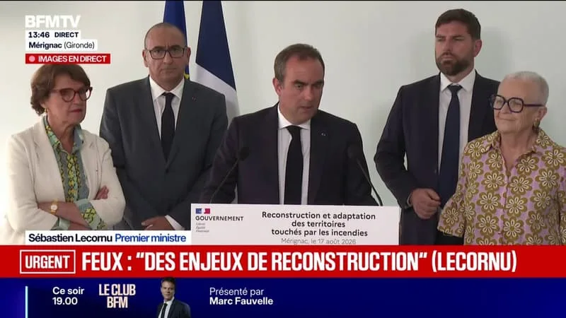 INCENDIES: « NOUS N’AVONS RIEN À CACHER SUR LE DÉROULÉ DES OPÉRATIONS », MARTÈLE SÉBASTIEN LECORNU