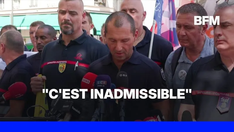 GRÈVE DES POMPIERS: « IL A MANQUÉ DE TOUT SUR LES FEUX EN GIRONDE », DÉNONCE L’INTERSYNDICALE
