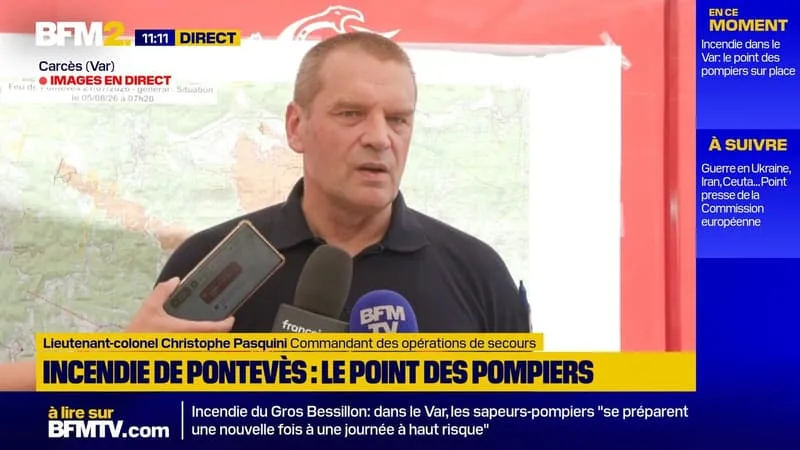 INCENDIE DU GROS BESSILLON: « LE FEU LE PLUS LONG DANS L’HISTOIRE DU VAR », SOULIGNENT LES POMPIERS