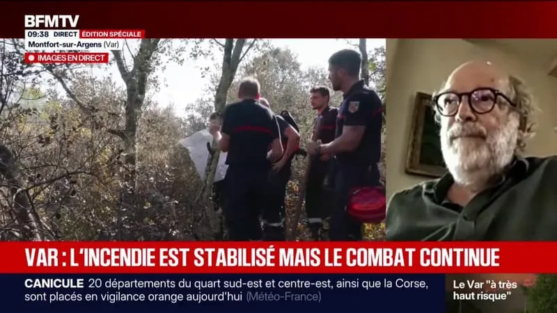 INCENDIE DANS LE VAR: « LE FEU EST ARRIVÉ À UNE VITESSE DÉMONIAQUE », CONFIE CET HABITANT DE CORRENS