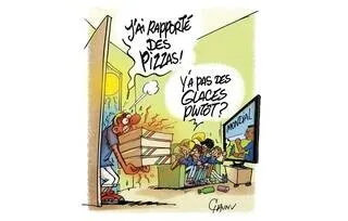 LE DESSIN DE CHAUNU : LE MONDIAL DE FOOTBALL AVEC DES GLACES PLUTÔT QUE DES PIZZAS
