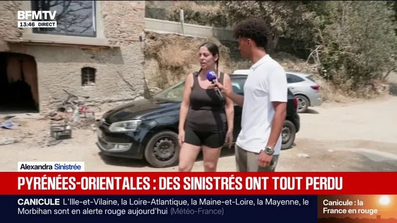 INCENDIES DANS LES PYRÉNÉES-ORIENTALES: LES SINISTRÉS CONSTATENT LES DÉGÂTS