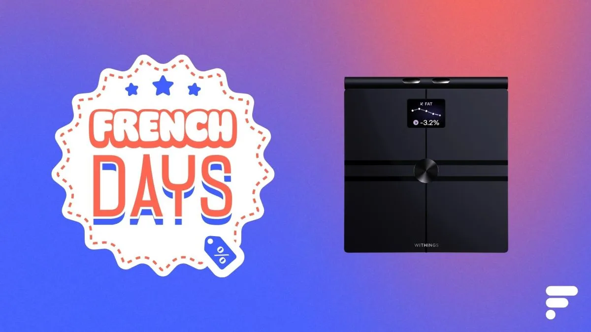 CETTE BALANCE CONNECTÉE QUI SCANNE VOTRE CORPS SUR 6 POINTS BAISSE DE PRIX POUR LES FRENCH DAYS