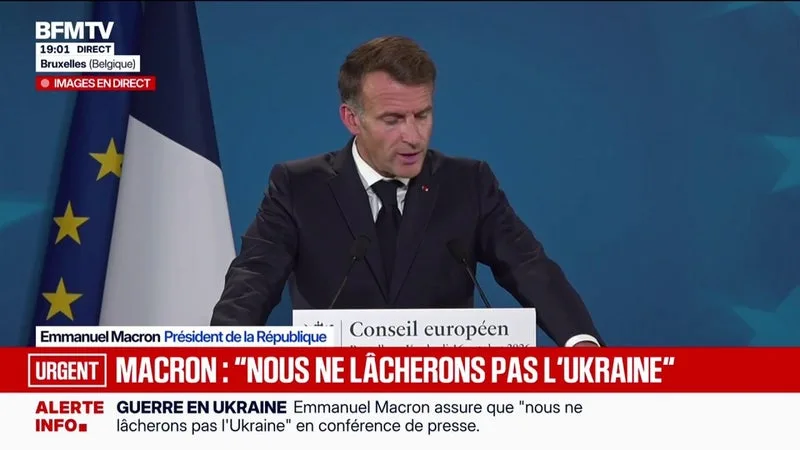 « NOUS NE LÂCHERONS PAS L’UKRAINE », ASSURE EMMANUEL MACRON