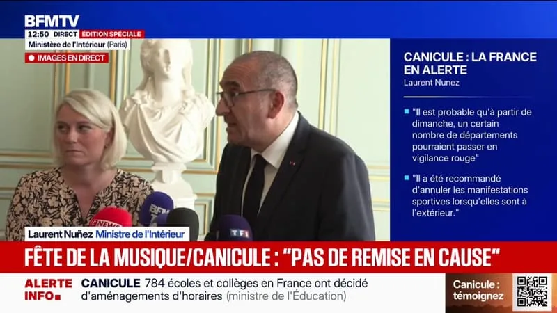 FÊTE DE LA MUSIQUE: LAURENT NUÑEZ ÉVOQUE « UN DISPOSITIF DE MAINTIENT DE L’ORDRE EXTRÊMEMENT IMPORTANT »