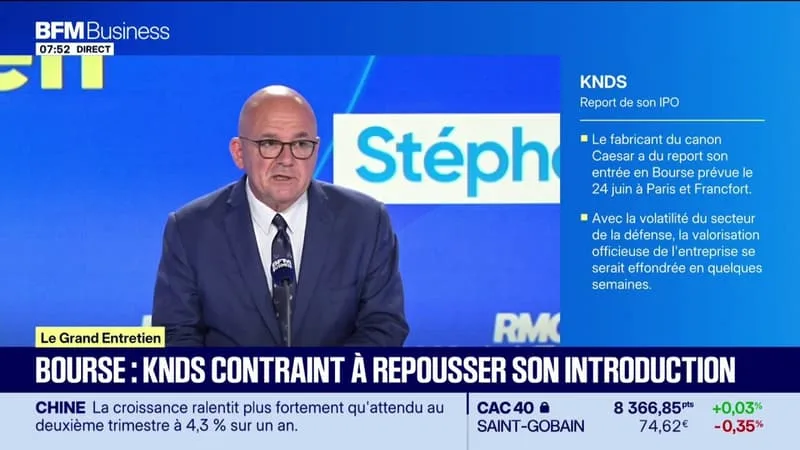 BOURSE : KNDS CONTRAINT À REPOUSSER SON INTRODUCTION