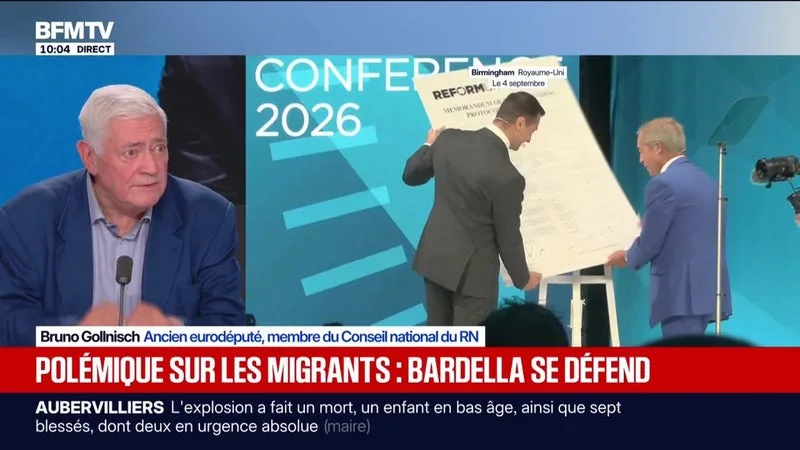 ACCORD SIGNÉ PAR JORDAN BARDELLA AVEC NIGEL FARAGE: « LE MONDE ENTIER SAURA QUE ÇA NE SERT PLUS À RIEN DE VENIR EN FRANCE », ESTIME BRUNO GOLLNISCH, MEMBRE DU CONSEIL NATIONAL DU RN