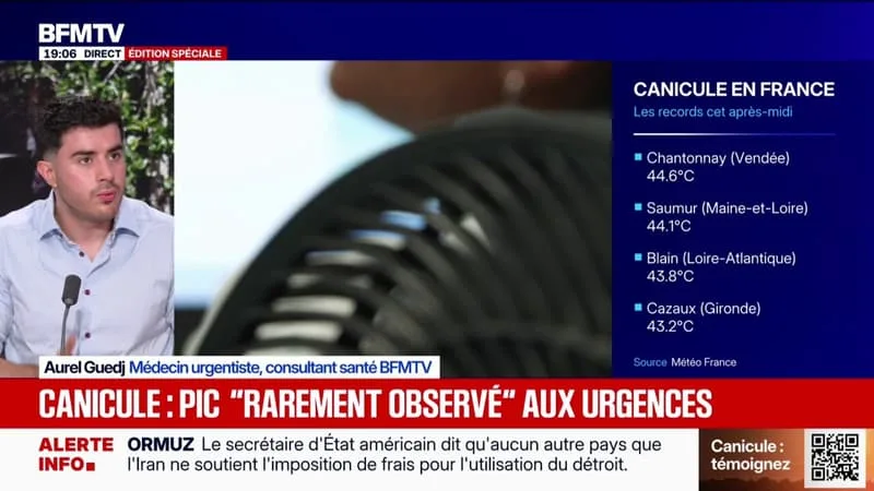 CANICULE: « DÉPROGRAMMER DES CHIRURGIES DANS UNE SITUATION DE CRISE QUI ÉTAIT POTENTIELLEMENT PRÉVISIBLE, C’EST UN AVEU D’ÉCHEC », ESTIME AUREL GUEDJ, MÉDECIN URGENTISTE