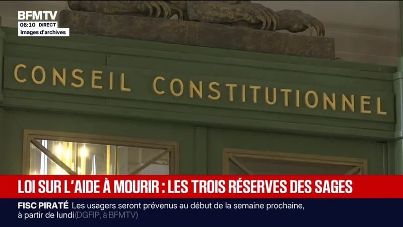 LE CONSEIL CONSTITUTIONNEL VALIDE LA LOI QUI CRÉE UN DROIT À L’AIDE À MOURIR, AVEC TROIS RÉSERVES