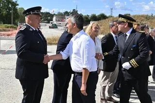 LE MINISTRE DE LA JUSTICE, GÉRALD DARMANIN, EN VISITE À VANNES POUR LANCER LES TRAVAUX DE LA FUTURE PRISON