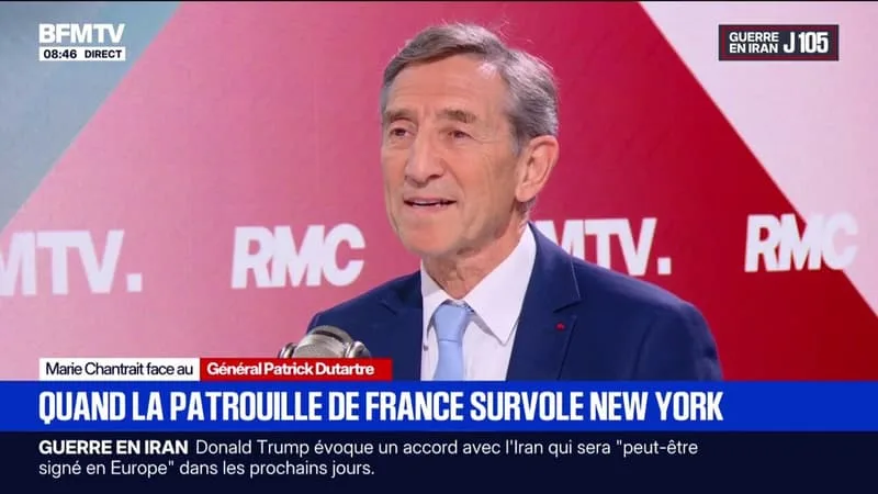 SURVOL DE NEW YORK PAR LA PATROUILLE DE FRANCE: « UN SYMBOLE EXTRÊMEMENT FORT DE RAYONNEMENT », JUGE LE GÉNÉRAL PATRICK DUTARTRE
