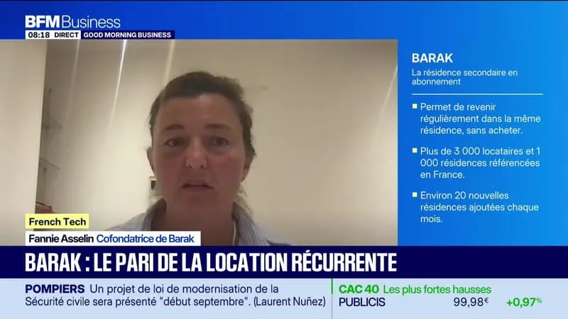 FRENCH TECH : BARAK, LA RÉSIDENCE SECONDAIRE SUR ABONNEMENT – 14/08