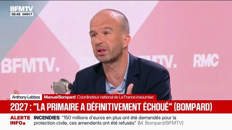 MANUEL BOMPARD DIT « PRENDRE ACTE » QUE LA PRIMAIRE DE LA GAUCHE « A DÉFINITIVEMENT ÉCHOUÉ » APRÈS LES PROPOSITIONS DE RENCONTRES BILATÉRALES LANCÉES PAR MARINE TONDELIER