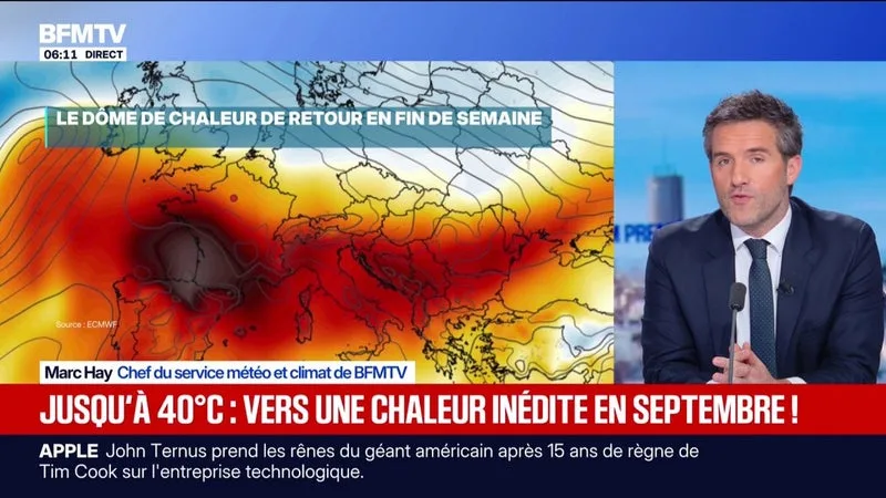 UN NOUVEL ÉPISODE DE CHALEUR ATTENDU EN FIN DE SEMAINE