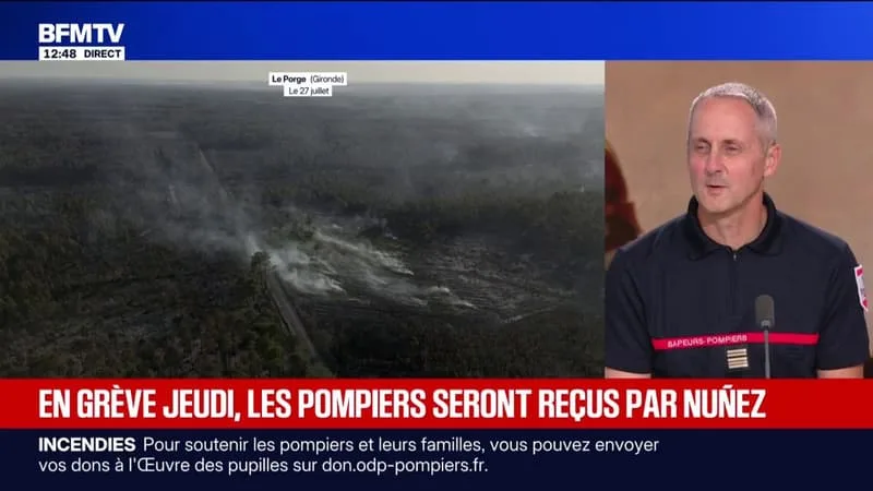 LES POMPIERS APPELLENT À LA GRÈVE CE JEUDI POUR « DEMANDER PLUS DE MOYENS », SELON LE LIEUTENANT COLONEL DAVID ANNOTEL