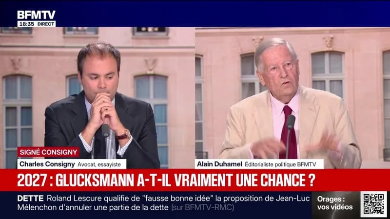 SIGNÉ CONSIGNY – RAPHAËL GLUCKSMANN, CANDIDAT POUR LA PRÉSIDENTIELLE: « IL A UNE MICROCHANCE S’IL SE BOUGE UN PEU », ESTIME CHARLES CONSIGNY, AVOCAT, ESSAYISTE