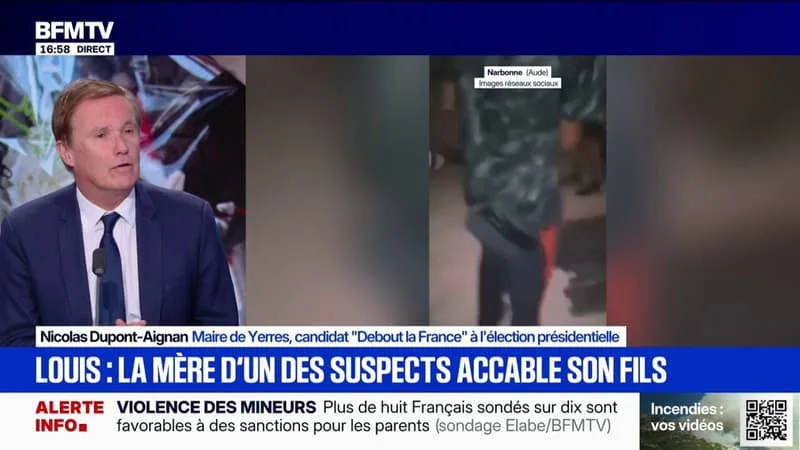 MORT DE LOUIS: « IL N’Y A PAS DE MOTS », AFFIRME NICOLAS DUPONT-AIGNAN, CANDIDAT « DEBOUT LA FRANCE » À L’ÉLECTION PRÉSIDENTIELLE