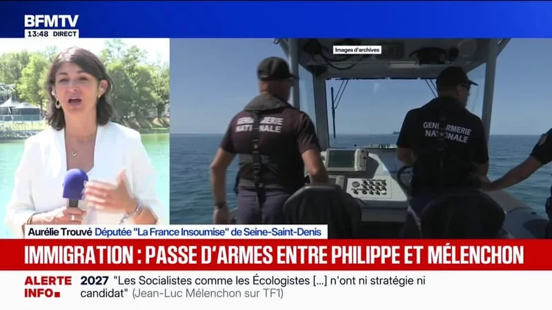 IMMIGRATION: « ON A BIEN COMPRIS CE QUE TENTE DE FAIRE ÉDOUARD PHILIPPE, C’EST-À-DIRE DE DRAGUER LES ÉLECTEURS DE L’EXTRÊME DROITE », ASSURE AURÉLIE TROUVÉ, DÉPUTÉE LFI